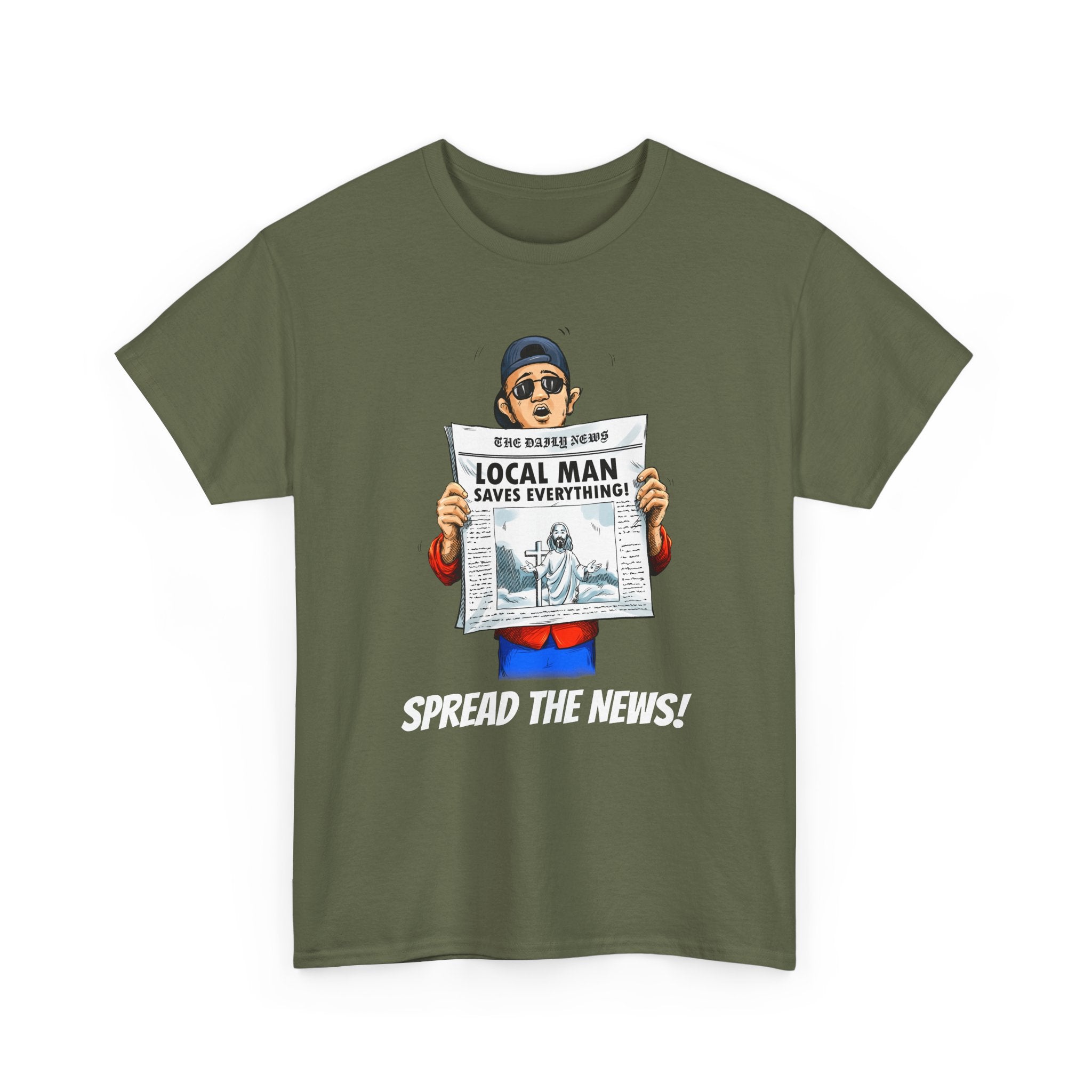 "Spread the News: Local Man Saves Everything!" T-Shirt